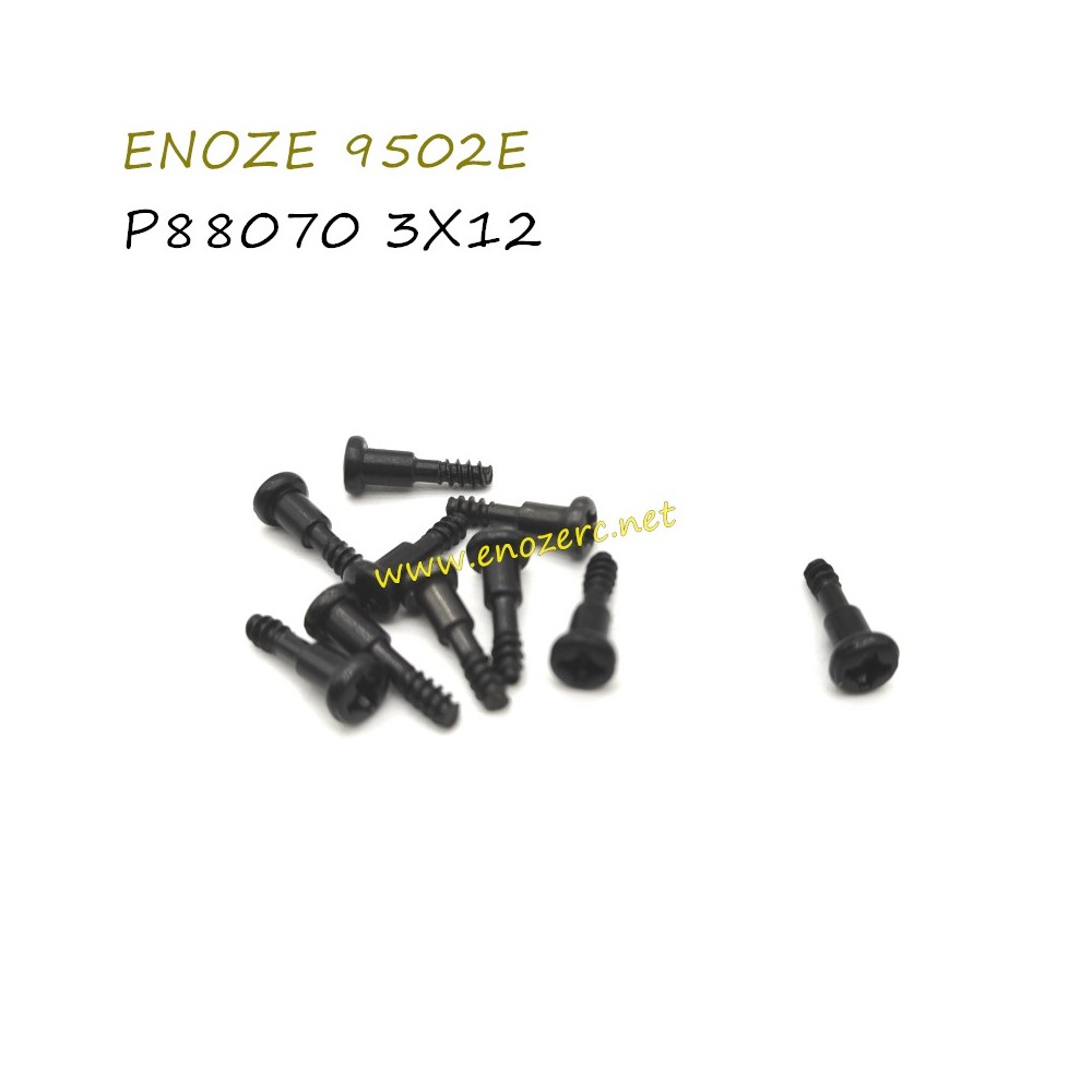 ENOZE 9502E 1/16 RC Truck original Parts P88070 3X12 Screw